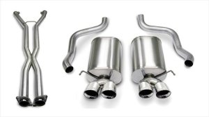 Chevrolet Corvette C6 Performance Exhaust - Rear - CORSA Performance - Sport Series Cat-Back Dual Rear Exit with Twin 3.5in. Tips - Polished - `07-`08 Chevrolet Corvette C6 Performance Exhaust - Rear - CORSA Performance - Sport Series Cat-Back Dual Rear Exit with Twin 3.5in. Tips - Polished - `07-`08